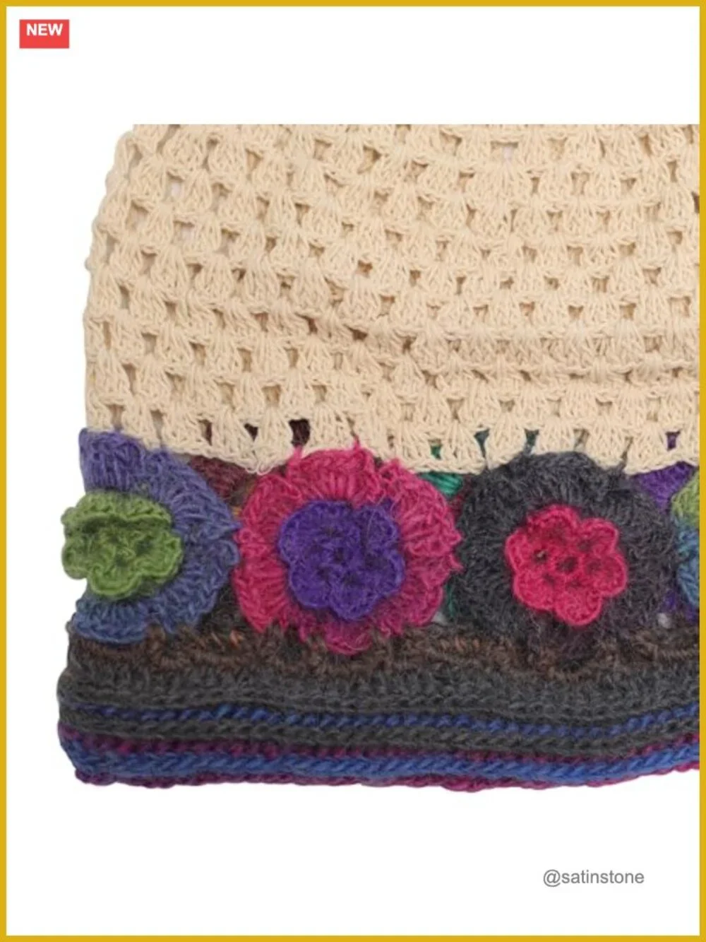 Women Cotton Crochet Slouchy Beanie Hat Handmade Knit Skull Cap Summer